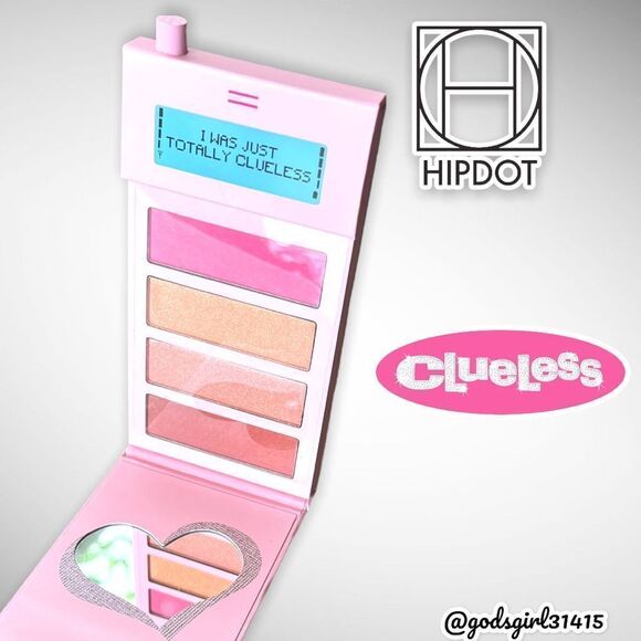 New HipDot x Clueless Totally Clueless Blush Palette Pressed Powder Set - Picture 1 of 7
